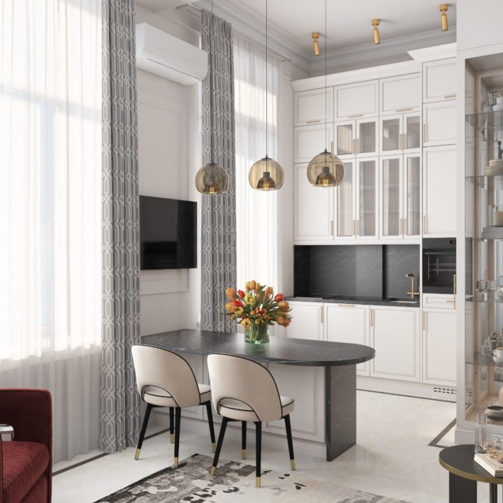 С ФРАНЦУЗСКИМ ШИКОМ. КВАРТИРА НА АРБАТЕ, 51 М2